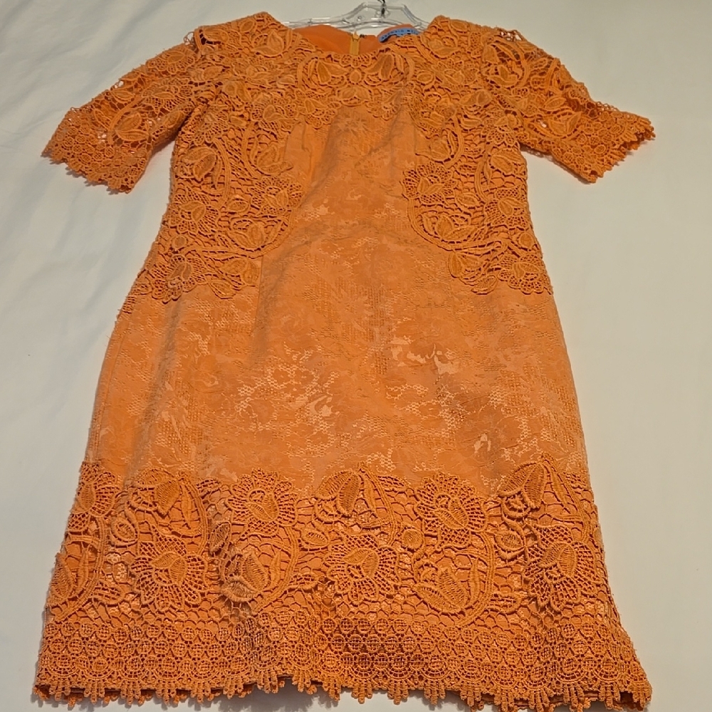 Antonio Melani Orange Lace Dress
